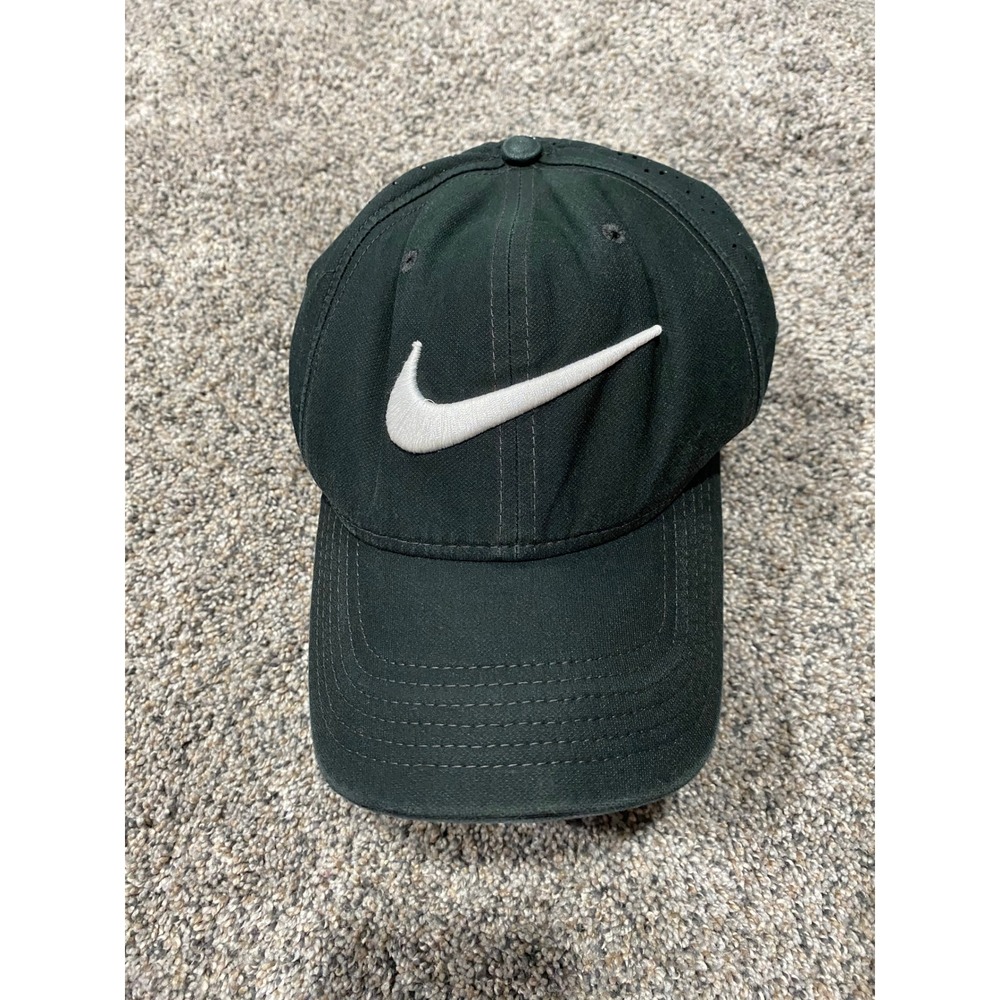 Nike Hat Mens OS Black Good Classic99 Dri-FIT Perforated Swoosh Baseball‎ Cap